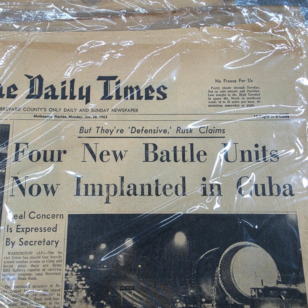 Vintage Brevard County Florida Newspapers 1958-1967 Cold War Space Age Lot 14 - Picture 9 of 16